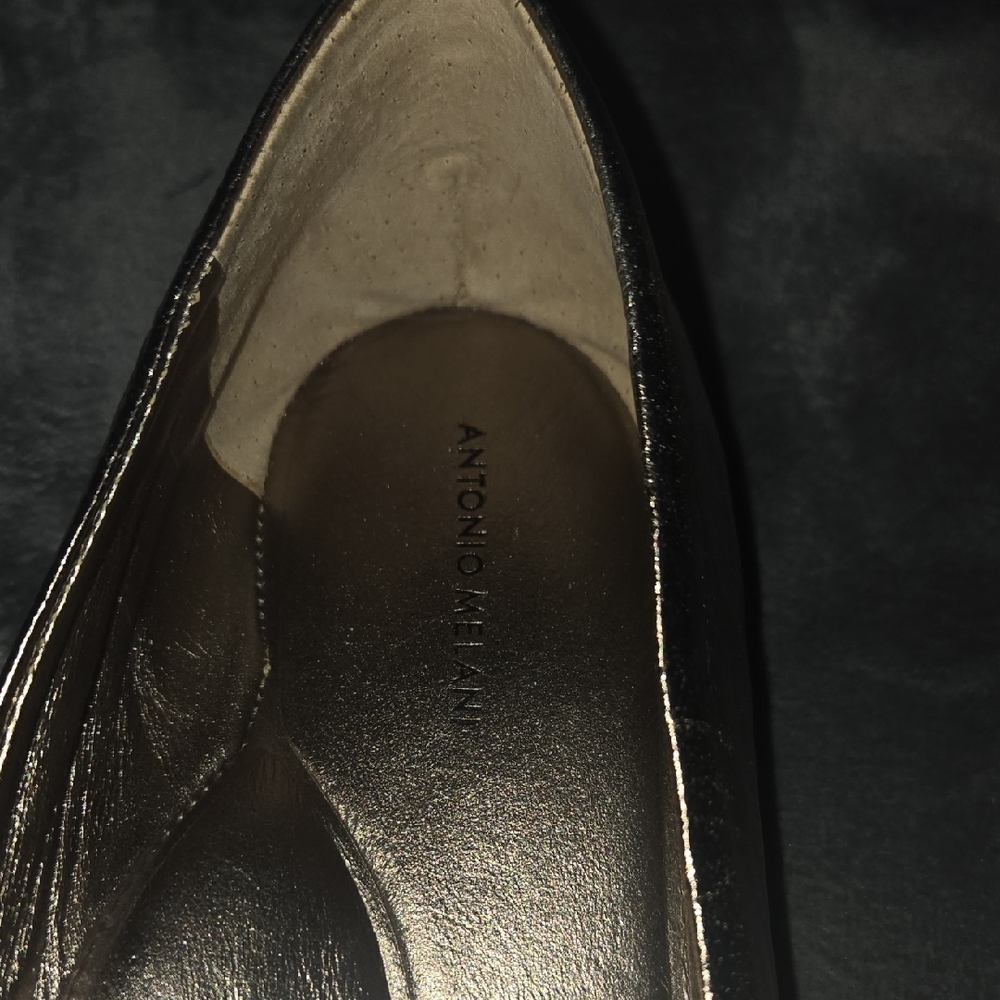 ANTONIO MELANI Shimmering Bronze Loafers - Picture 6 of 8